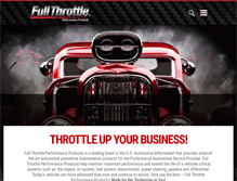 Tablet Screenshot of fullthrottleproducts.com